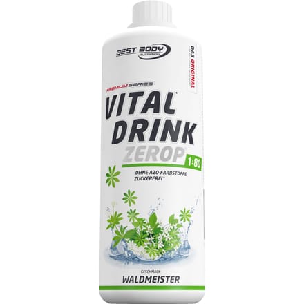 Best Body Nutrition Low Carb Vital Drink - 1000 ml - Woodruff