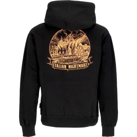 Burn Hoodie Zwarte herenhoodie