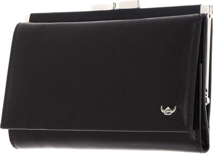Golden Head Leren portemonnee Colorado RFID Protect Bügelbörse 2157 Schwarz zwart