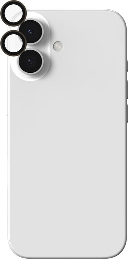 ZAGG Camera Protector Geschikt voor iPhone 17 / 16 / 16 Plus - Glass Elite Camera Rings - Tempered Glass - Beige