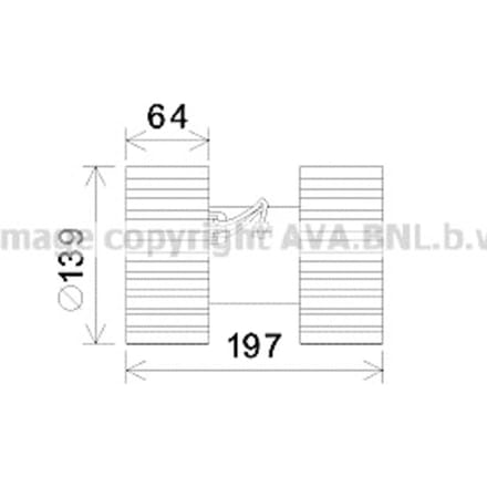 Elektromotor, interieurventilator AVA COOLING BW8480