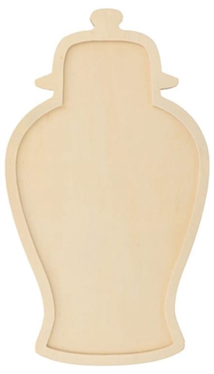 Houten vaas silhouet 17x30 cm - Artemio