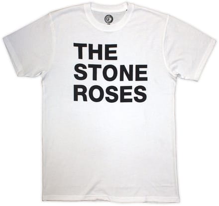 The Stone Roses - Left Justified Text Heren Tshirt - S - Wit