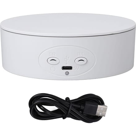 Roterende Displaystandaard 5 Inch 360 Graden Elektrische Draaitafel Displaystandaard voor Sieraden 3D Model white