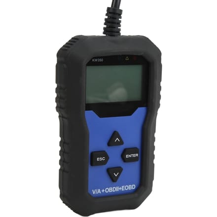 KW350 OBD2 Auto Diagnostisch Gereedschap Handheld met Achtergrondverlichting Vervanging voor Seat Leon Ateca Ibize Altea black