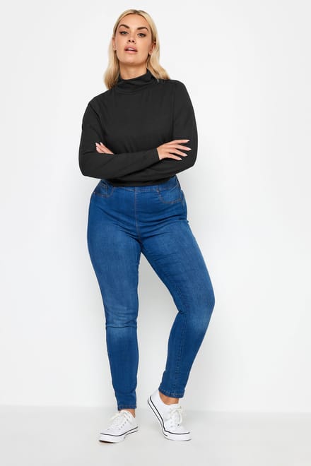Yours Top Met Lange Mouwen En Col In Zwart Size 42