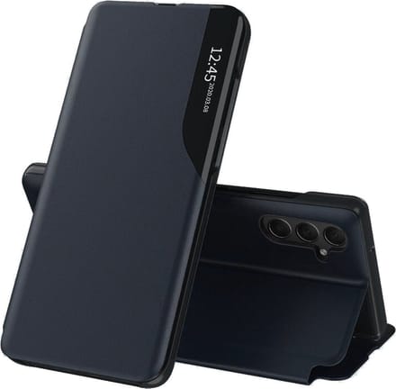 Hoesje geschikt voor Samsung Galaxy A25 - Techsuit eFold Book Case - Donkerblauw