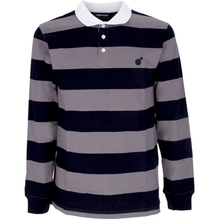 Pacific Herenpolo met lange mouwen L/s Rugby Zwart