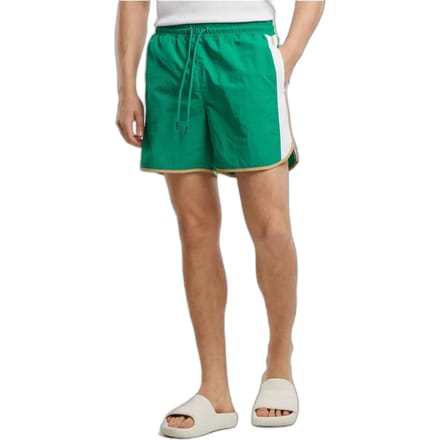 Urban Classics - Retro Look Zwemshorts - M - Groen