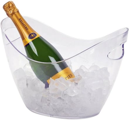 Bieremmer - transparant - 35 cm - 3 liter - voor ijs/drank - koelemmer