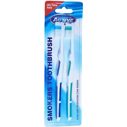 Active Oral Care Smokers Stain Remover Toothbrushes 2 st