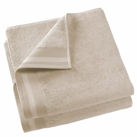De Witte Lietaer Douchelaken Contessa, Sand - 70 x 140 cm - 2 stuks - Katoen