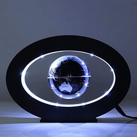 Zwevende Bol - Magnetische Wereld - Decoratief Object - LED Verlichting - 26 cm - Gekleurd