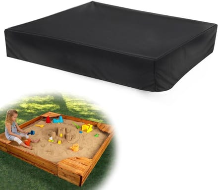Herbst Sandpit Cover, 200 x 200 cm, Waterproof, 210D Oxford Fabric, Drawstring, Sandpit Cover for Sandpit, Pool, Garden
