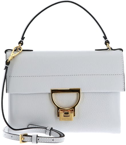 COCCINELLE Leren handtas schoudertas Arlettis Handbag Snow Lichtblauw
