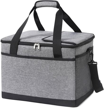 Koeltas - Geïsoleerde Koeltas - 35 Liter - Lunchtas - Grijs - 42 x 28 x 31cm