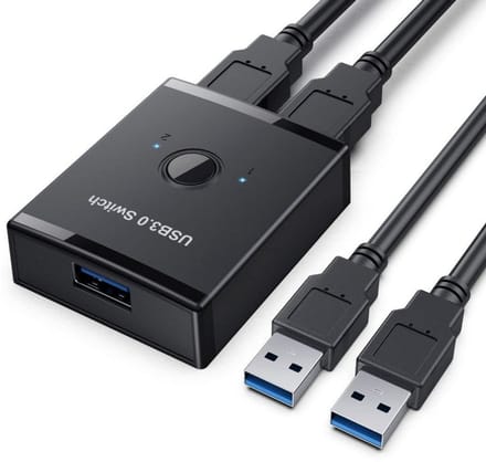 USB 3.0 KVM Switch Selector voor 2 Computers
