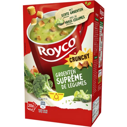 Soep Royco groenten surpreme met croutons 20 zakjes