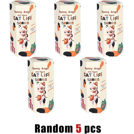 S Angel Kleine Engelpop Kat Leven Serie Blind Box Pop Sleutelhanger Hanger Handgemaakte Hanger Cadeaus white