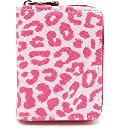 Modieuze Mini Portemonnee met Luipaardprint en Ritssluiting Portemonneetje