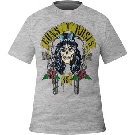 Guns N' Roses - Slash '85 Heren T-shirt - L - Grijs