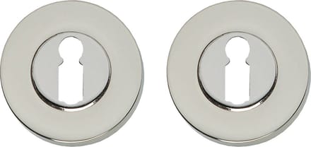 Intersteel Rozet sleutelgat rond verdekt massief nikkel