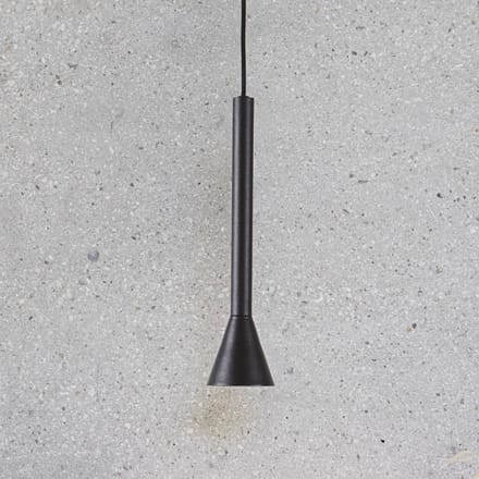 IDEAL LUX LED hanglamp Diesis, zwart, Ø 6 cm, metaal