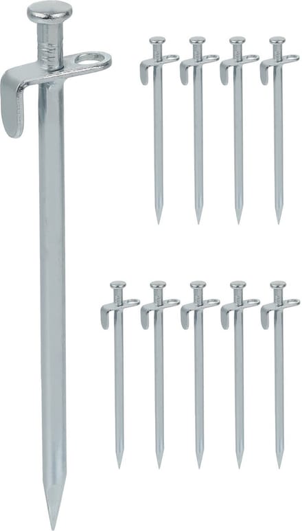 Doodadeals® - Tentharingen – Rotspen – Stormharing – 20 cm – RVS – Set van 10