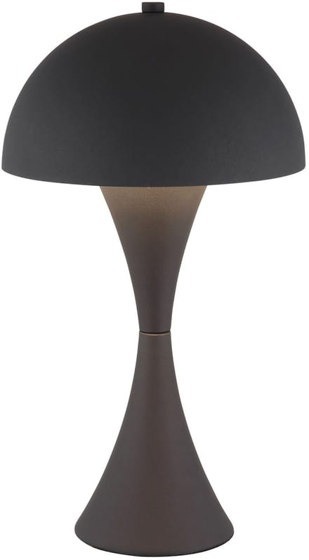 Tafellamp - zwart - DIMA - metaal - Ø 20cm - E27 - 21028S - Globo