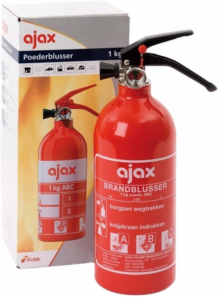 Ajax - Poederblusser - Inclusief wandhouder - 1 KG