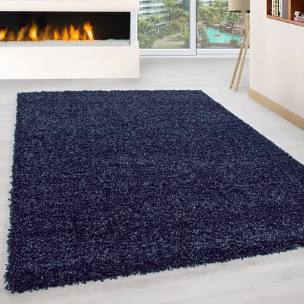 Hoogpolig vloerkleed - Life Blauw 60x110cm