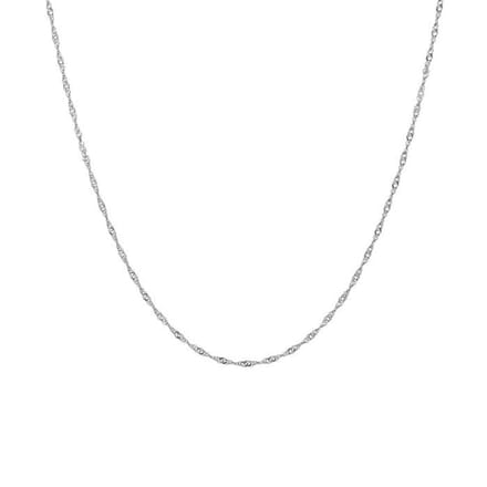 Bijoutheek Ketting Gedraaid Dun Zilver