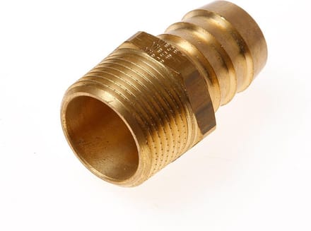 Installatiebranche Slangpilaar messing draad 1" x 25mm 6402325
