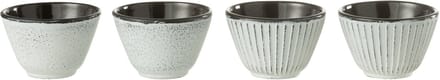 J-Line theemok - metaal - wit - 2 dozen van 2 stuks