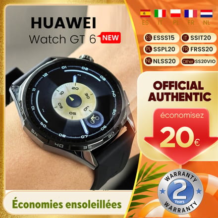 HUAWEI GT 6 46mm Smartwatch GPS 1.47'' AMOLED touchscreen 100+ sportmodi compatibel met iOS en Android Gezondheidsbewaking 46mm Green