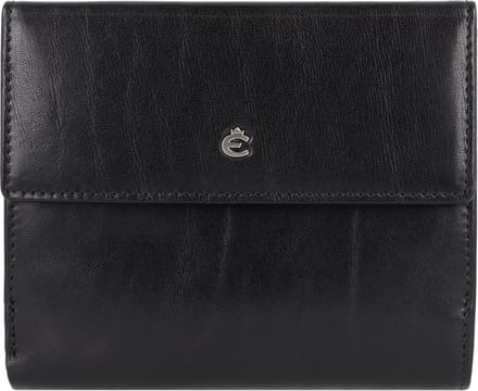 Esquire Toscana Portemonnee RFID-bescherming Leer 12 cm - Jongens - Horizontaal - schwarz