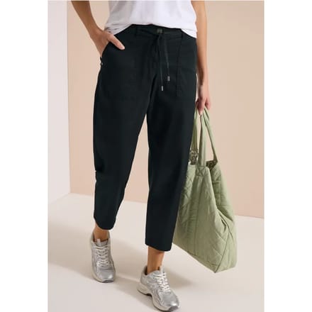 Mid Waist Barrel Leg broek in Casual Fit