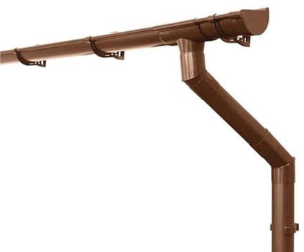 Compleet Halfrond Dakgotenset 125mm voor Professionele Dakafvoer - 8m Bruin