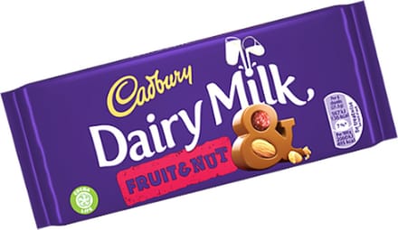 Cadbury Dairy Milk Fruit & Nut Chocolate Bar - 110g