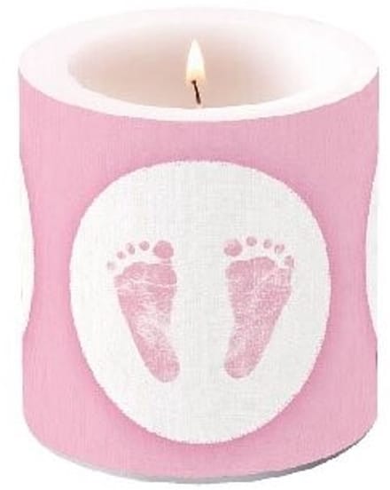 Ambiente - Kleine kaars - Baby steps girl