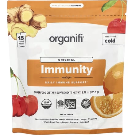 Organifi, Immunité Originale, pack voyage de 15, 3,72 oz (105.6 g)