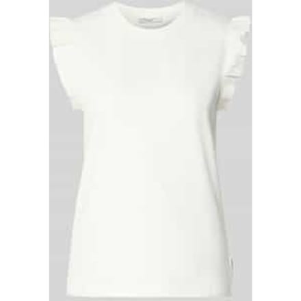 regular fit top van puur katoen