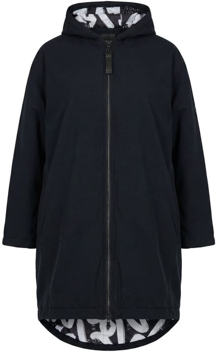 Ulla Popken - Dames - HYPRAR functionele parka capuchon waterafstotend - Zwart - Maat 58+