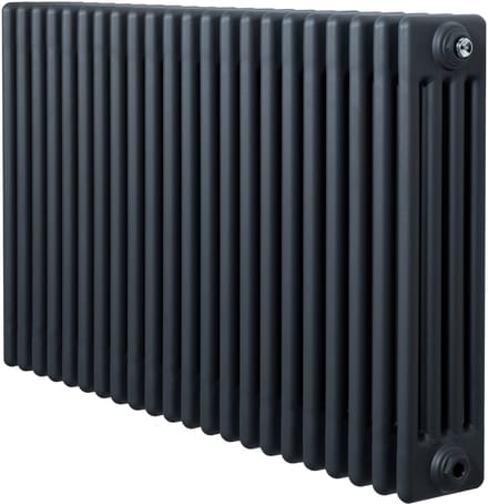 Traditionele 4-kolom radiator - horizontaal - grijs - 600x1010 mm