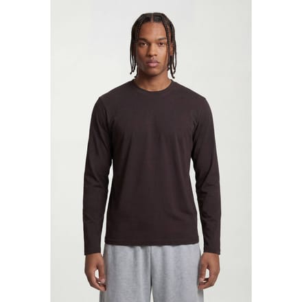 Essentieel Regular Fit Shirt Met Lange Mouwen | Chocolate | Size Large