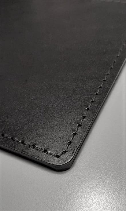 Leren Bureaulegger 90 x 50 cm. Zwart