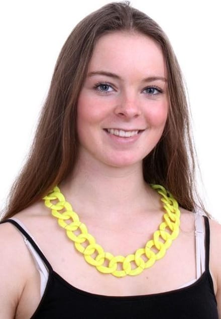 Pooier ketting grof model ass uni kleuren