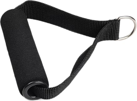 DW4Trading Nylon Strap Handle met Metalen D-ring - Zwart