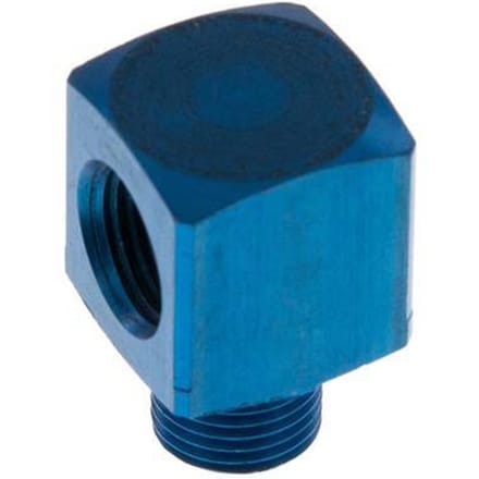 90° L-Koppeling G1/8'' Buitendraad X Binnendraad Aluminium 16bar [2 Stuks]
