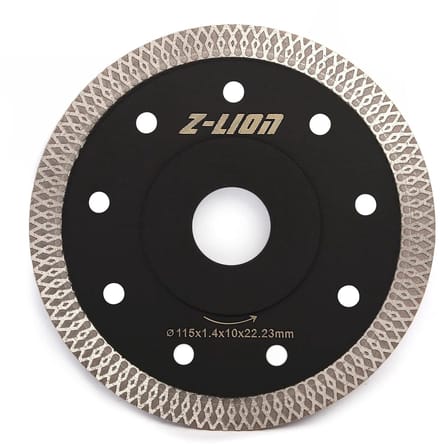 Super Dunne Diamantzaagblad voor Tegels Graniet en Marmer 4.5 Inch